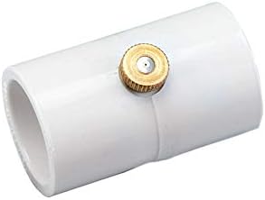 20 Pack (100 Total Couplings) Orbit 1/2 Inch PVC Coupling with Brass and Stainless Steel Mist Nozzle - 5 Pack