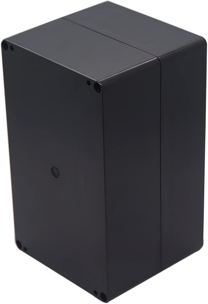 Project Box IP65 Waterproof Junction Box ABS Plastic Black Electrical Boxes DIY Electronic Project Case Power Enclosure 7.87x4.72x4.45 inch (200x120x113 mm)