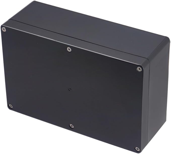 Project Box IP65 Waterproof Junction Box ABS Plastic Black Electrical Boxes DIY Electronic Project Case Power Enclosure 9.06x5.91x3.35 inch (230x150x87 mm)
