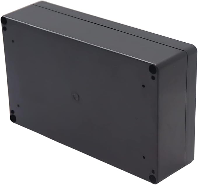Project Box IP65 Waterproof Junction Box ABS Plastic Black Electrical Boxes DIY Electronic Project Case Power Enclosure 7.87x4.72x2.2 inch (200x120x56 mm)
