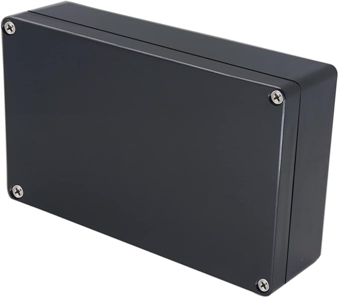 Project Box IP65 Waterproof Junction Box ABS Plastic Black Electrical Boxes DIY Electronic Project Case Power Enclosure 7.87x4.72x2.2 inch (200x120x56 mm)