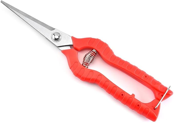 Garden Pruning Shears Set - 2 Pack, 1 Bypass Pruner+1 Straight Blade Scissors, Garden Clippers, Sharp Garden Shears for Cutting Flowers, Trimming Plants, Bonsai, Fruits Picking, Gardening Tools