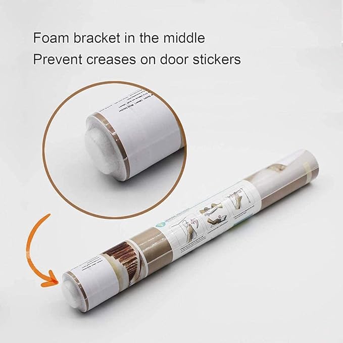 3D Peel and Stick Wall Murals - Bamboo - Removable PVC Waterproof Door Poster for Bedroom Living Room 35.4" x 78.7