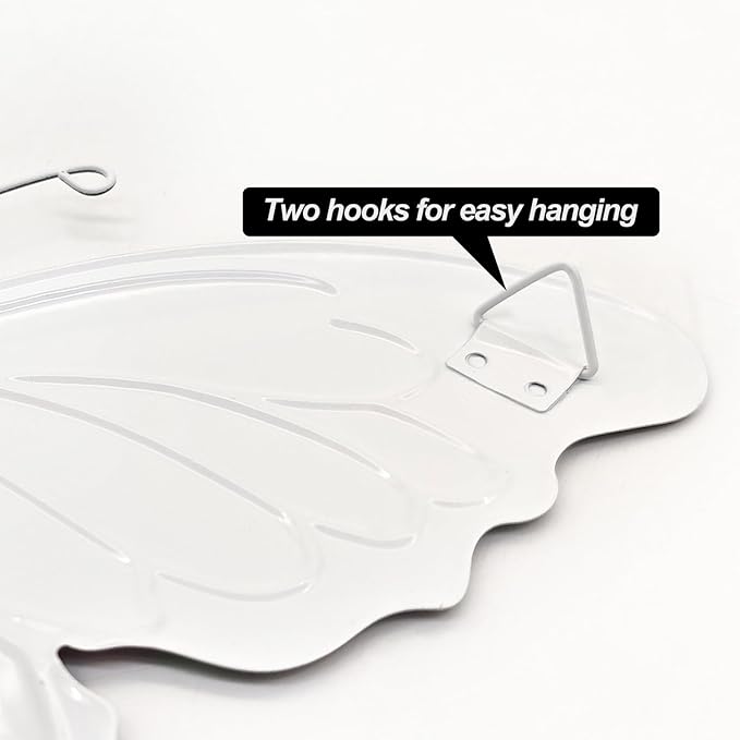 Oraytteo Metal Butterfly Outdoor Wall Decor - 4 Pack 9.8in Metal Butterflies Fence Art Decoration, Indoor Outdoor Patio Backyard Garden Decorations, Gift for Mom Dad Friends