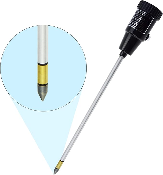 Soil PH Meter, Soil Moisture Sensor Meter, Soil PH Tester Gardening Tool Kits for Plant, Tree, Soil Tester for Moisture Great for Garden, Lawn, Farm, Indoor & Outdoor Use 295mm Long