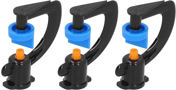 30PCS G Type 180 Degree Refraction Spray Nozzle Hanging Irrigation Sprinkler Head for Greenhouse