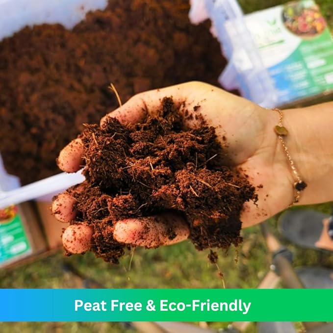 Premium Coco Coir by UrbanGro | 10 LBS Compressed Brick Expands to 2 Cubic Feet | Peat-Free Growing Medium for Indoor & Outdoor Plants, Starting Seeds, Seedlings, Hydroponics