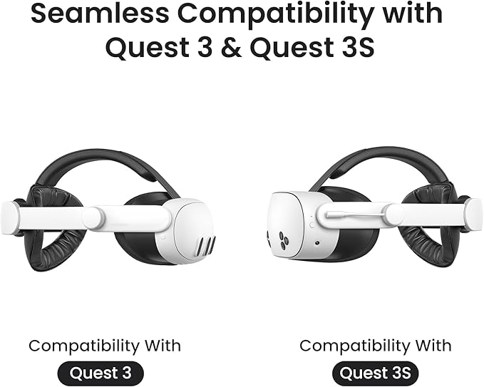 KIWI design K4 Boost Comfort Battery Head Strap Accessories for Meta/Oculus Quest 3/3S, Dual Charge the VR Headset and Battery Strap in 2.5h