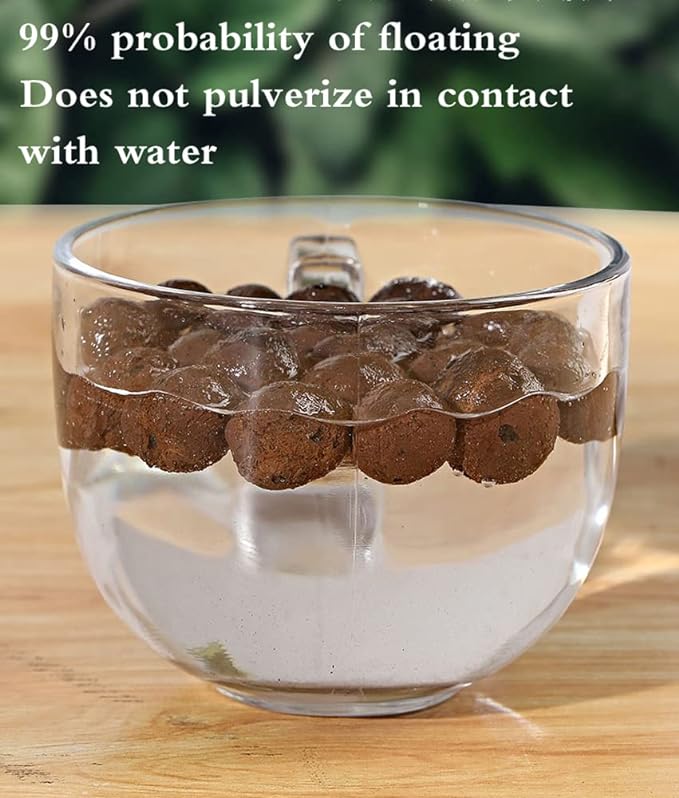 Voulosimi Clay Pebbles Hydroponic Rocks Organic Ceramsite Grow Media for Horticultural,Orchids,Drainage (18LB)