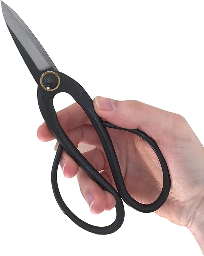GARDEN GURU Bonsai Scissors - Traditional Butterfly Bonsai Pruner Shear for Precise Trimming Pruning and Deadheading of Flowers Plants, Japanese Bonsai Garden Tools (200mm 2 Pack)