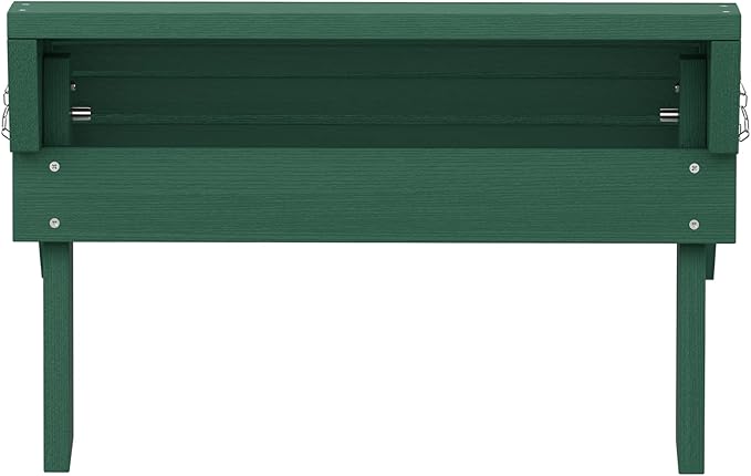 SERWALL Folding Adirondack Ottoman Without Assembly, Green