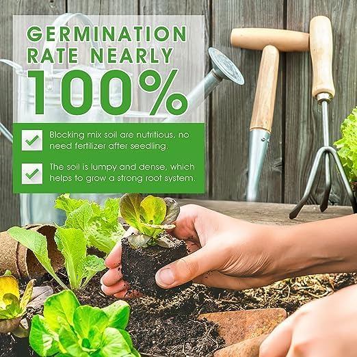 Soil Blocker, 4 Cell Hand Held Soil Blocker Come, 2 Inch Molds Soil Blocking Tool for Seeding, Germination,Grow Seedling,Stainless Steel Material