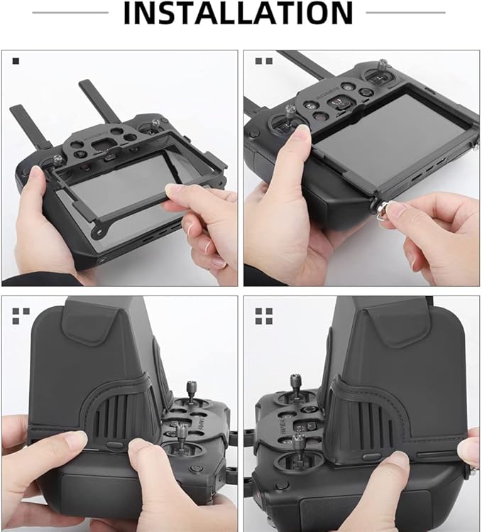 RC Silicone Sunshade Foldable Sun Hood for D-JI RC Pro Mavic 3, Mavic 3 Classic, Mavic 3 Cine, Air 2S and Mavic Mini 3 Pro Remote Controller, Silicone Sun Cover (D-JI RC Pro Sunshade)