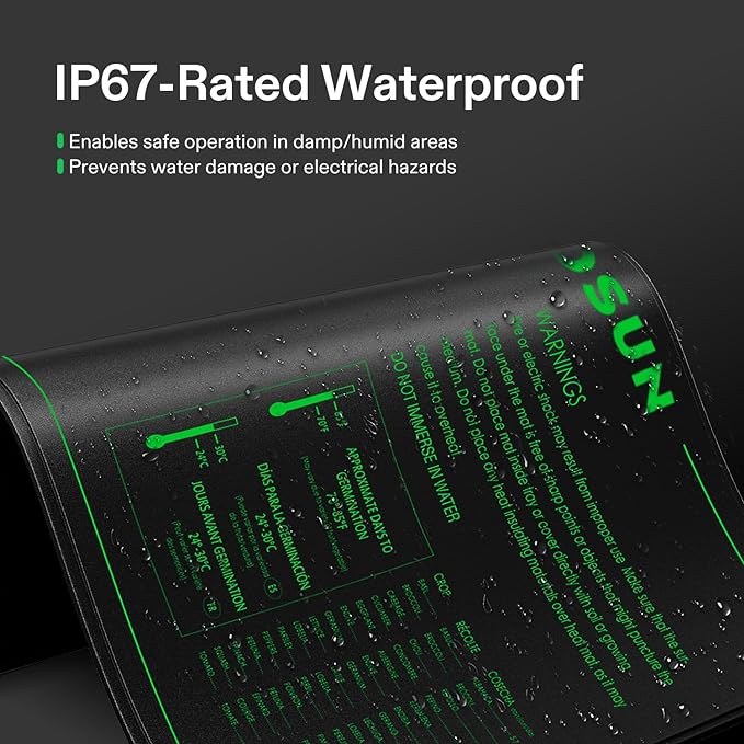VIVOSUN 2-Pack 48" x 20.75" Durable Waterproof Seedling Heat Mat, UL & MET-Certified Warm Hydroponic Heating Pad for Germination, Indoor Gardening, Greenhouse
