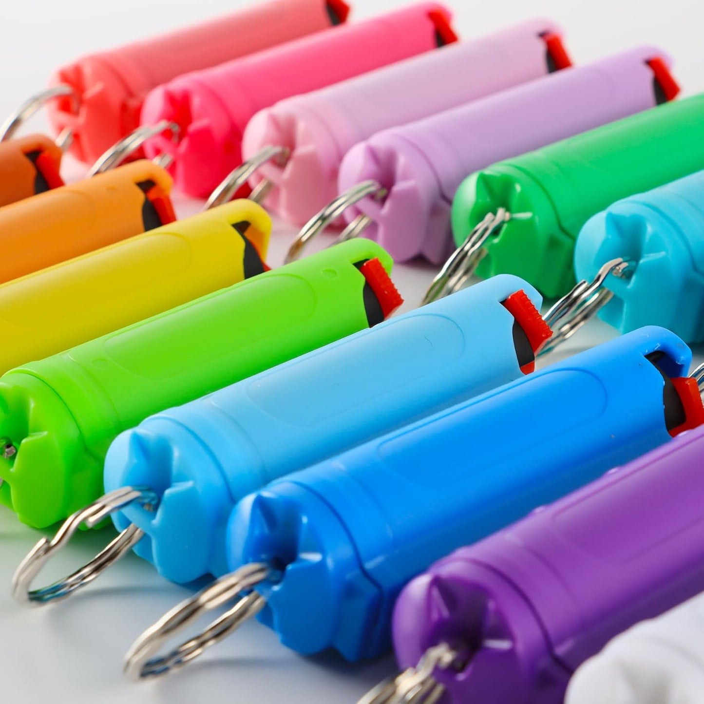 Multi Pack MagiUSA OC Pepper Spray Keychain Value Sets for Women Men 6 Pack or 8 Pack Self Defense Gel Kits Quick Release Compact Portable Personal Safety Tools Ideal Gift