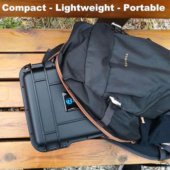 Lekufee Portable Waterproof Hard Case Compatible with Insta360 ONE RS/Insta360 ONE R Action Camera and Accessories (Case Only)