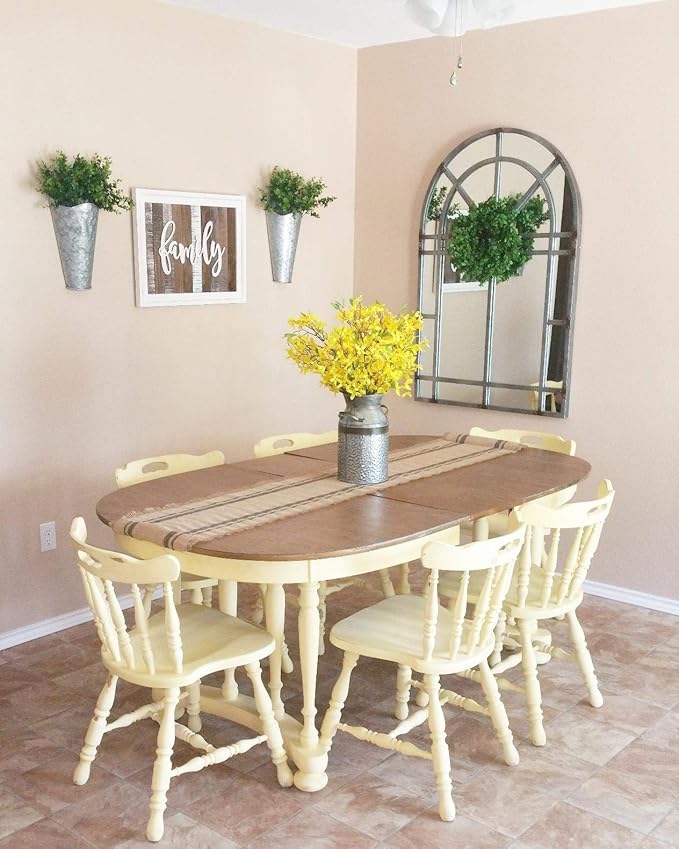 Dahey 2 Pack Galvanized Metal Wall Planter with Artificial Eucalyptus Farmhouse Decor Hanging Wall Vase Planters Flowers Holder for Country Rustic Home Wall Decor,Silver