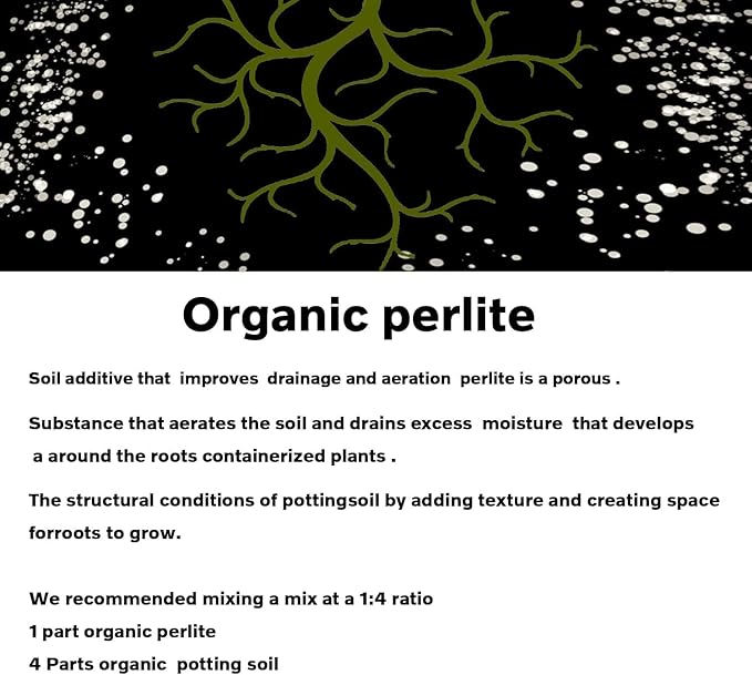 50 QT Professional Grade Horticultural Organic Vermiculite and Perlite (Perlite, 50 QT)