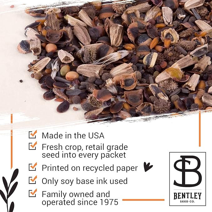 Bentley Seeds Mr & Mrs Pre Filled Flanders Poppy Seed Packets - 25 Individual Flanders Poppy Seed Packs -Wedding or Anniversary Party Favors Non-GMO Eco-Friendly Gift - Indoor Outdoor Garden Seeds