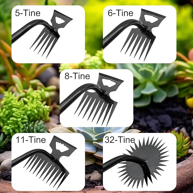4 Pack Uprooting Weed Pulling Tools,Garden Hand Weeder Tools, Manual Multifunctional Weeders Gardening Tools for Yard and Garden
