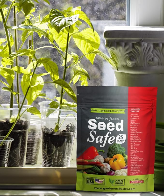 Gardeners Basics, Survival Garden Heirloom Seeds, Victory Garden Seeds - 35 Varieties, 17,000+ Vegetable and Fruit Seeds for Planting Great Emergency Preparedness Items and Bugout Bag Supplies Gear