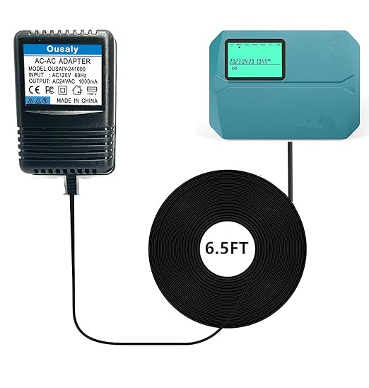 24VAC ac/ac Power Adapter Transformer for Sprinkler System Power Supply for Indoor Irrigation Timers Compatible with Rachio Smart Sprinkler Controller MKA-482401000 ILA48-241000 HL-EI480800 JT-917