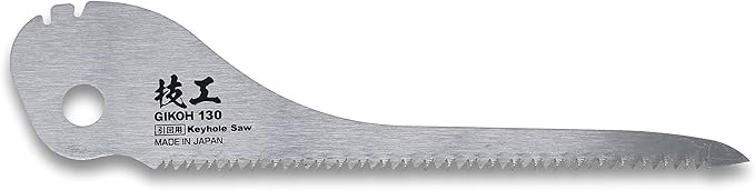 KAKURI Jab Saw Folding 5-1/8", Japanese Pull Saw Foldable Keyhole Saw for Drywall, Wood, Woodworking, Plaster, Wallboard, Plywood, Razor Sharp Japanese Steel Blade, Made in JAPAN