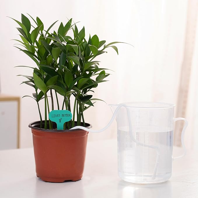 ORIMERC 200 feet 1/5 inch Self Watering Capillary Wick Cord Vacation Plant Sitter DIY Hydroponic Wicking Rope Seeds Start Planter Pot Automatic Potted Flower Passive Lazy Waterer String System Device