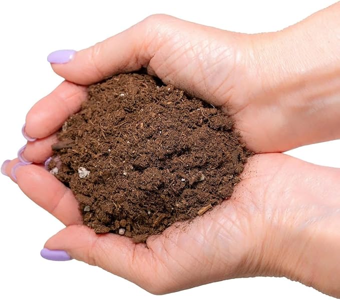 Premium Organic Coconut Coir Mix for Home Gardening - All Natural Soil Amendment - PH Balanced and Double Washed Coco Coir by Gardenera (1 Quart Bag)