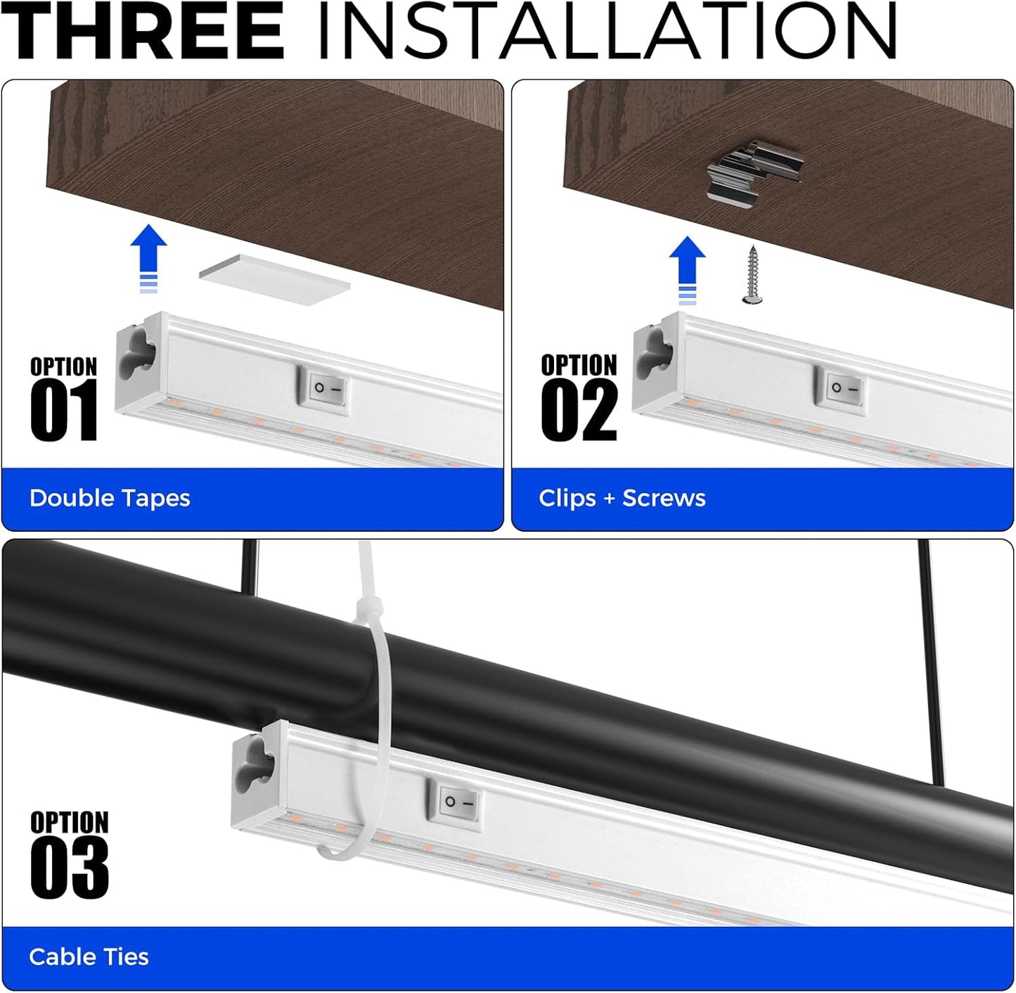 Barrina T5 Grow Light, Full Spectrum LED Grow Lights for Indoor Plants, 3ft 128W (8 x 16W, 800W Equivalent) Plant Light, Grow Lights for Seed Starting, Plug and Play, Pinkish White, 8-Pack