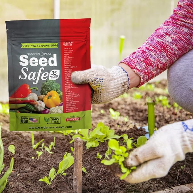 Gardeners Basics, Survival Garden Heirloom Seeds, Victory Garden Seeds - 35 Varieties, 17,000+ Vegetable and Fruit Seeds for Planting Great Emergency Preparedness Items and Bugout Bag Supplies Gear