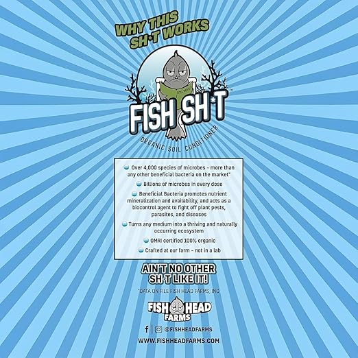 Fish Head Farms Organic Soil Conditioner for Yield and Flavor Enhancement. Improves Fertilizer Efficiency. Useful in Both Garden Soil and Hydroponics Applications. 500 mililiters