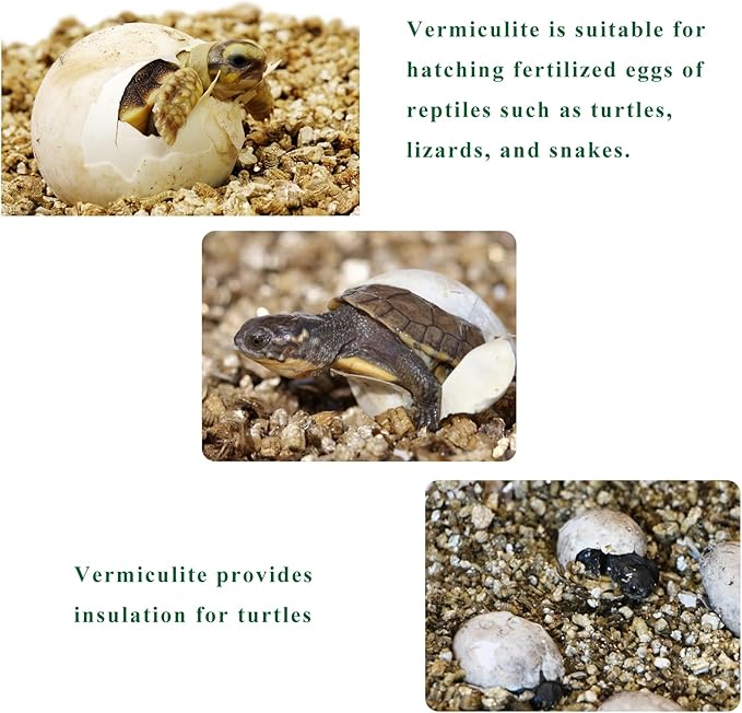 2QT Organic Vermiculite, Horticultural Vermiculite for Plants, Soil for Potted Plants, Vermiculite Coarse Hydroponic for Succulent Orchid Gardening Reptiles