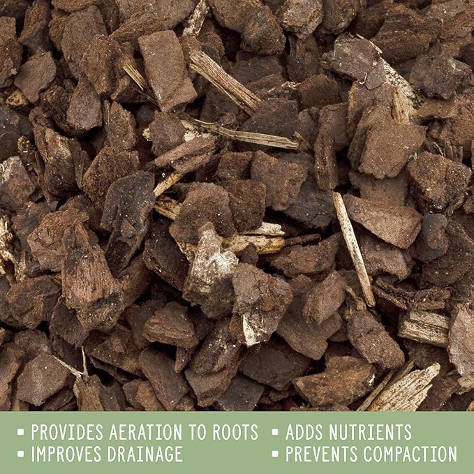 100% Organic Orchid Potting Bark (8 Quarts), All-Natural USA-Sourced Pine Bark Orchid Mix Additive