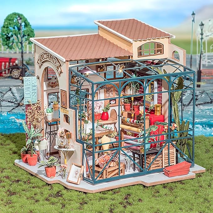 Rolife 1:20 Miniature House Kits-Tiny House Kit-DIY Miniature Dollhouse Kits for Adults-Model Building Craft Kits-Hobbies Gifts for Women and Men