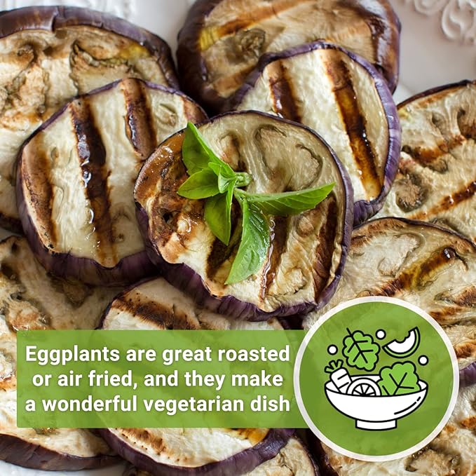 Sow Right Seeds - Long Purple Eggplant Seeds for Planting - Non-GMO Heirloom Packet with Instructions to Plant an Outdoor Home Vegetable Garden - Grow This Chinese Variety Indoors or Outdoors (3)