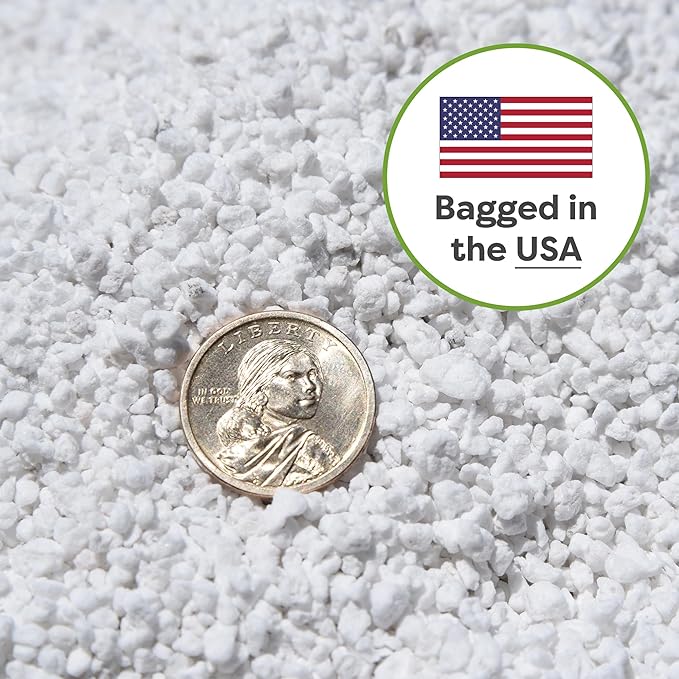 Organic Perlite by Perfect Plants β Add to Soil for Indoor & Outdoor Container Plants for Drainage Management and Enhanced Growth (8qts.)
