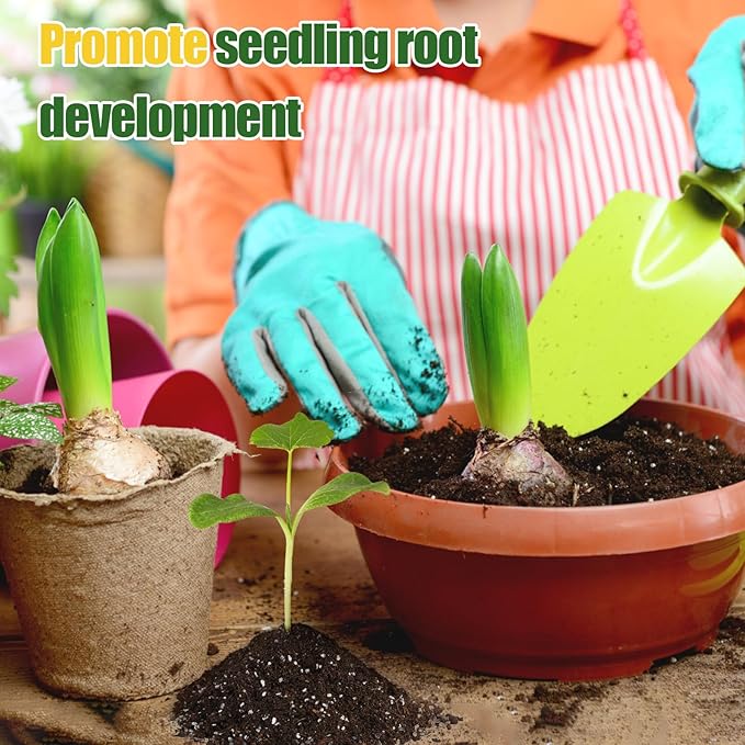 Organic Seed Starter Premium Potting Soil Mix 4qt, All Natural Seed Starter Mix for Fast Germination and Vigorous Seedlings with Strong Root Systems