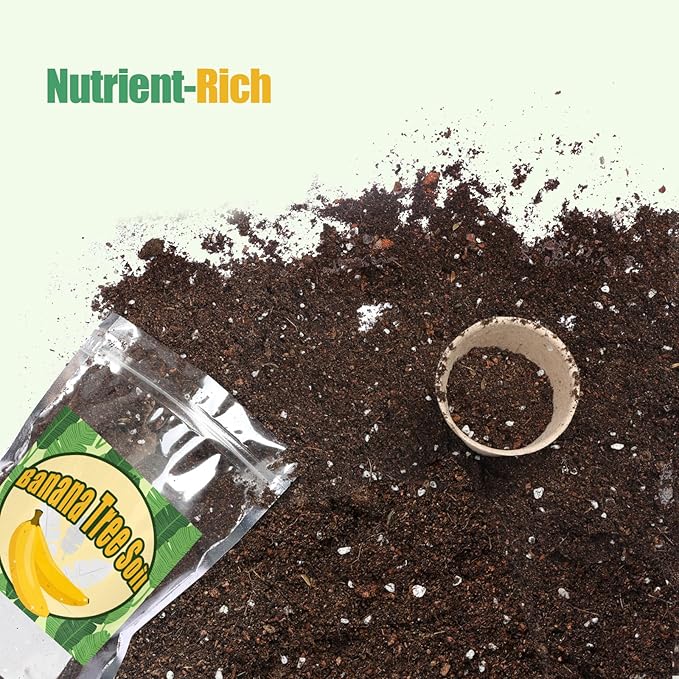 Premium Banana Tree Potting Mix for Optimal Seedling Growth 1qt, Suitable for All Indoor and Outdoor Banana Tree Varieties