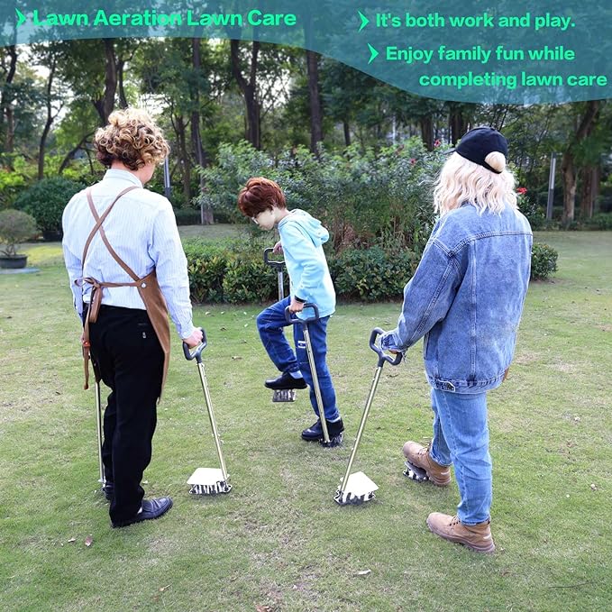 Lawn Aerator,Aerator Lawn Tool Garden Tools, Gardening Hand Tools, Aerator Shoes Pair with 26 Soil Spikes for Lawn Care Outdoor Sports Yard Tools