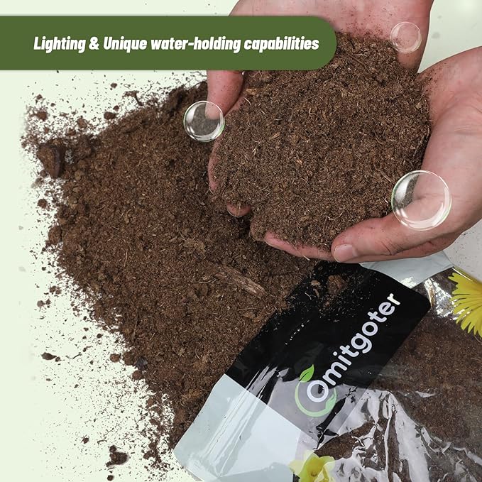 Peat Moss for Plants 2qt, Loam Sphagnum Moss Soil for Gardening, Organic Garden Growing Soil Amendment and Media for Flowers, Vegetables, Herbs, Orchid, Indoor Houseplant