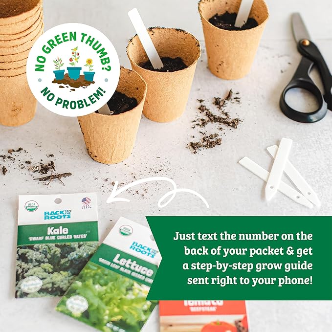 Back to the Roots Organic Vegetable Seeds Variety (5-Pack)