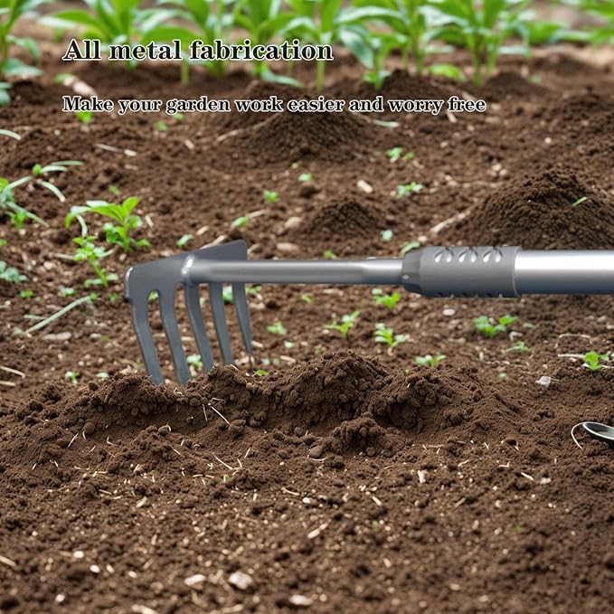 3 Piece Weed Puller Tool, Manual Hand Weeder Paver,All Metal Garden Weeding Tool set,A Set of Tools to Meet Daily Garden tasks Such as Weeding Digging Cultivating and loosening Soil