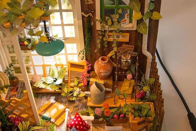 Rolife 1:20 Miniature House Kits-Tiny House Kit-DIY Miniature Dollhouse Kits for Adults-Model Building Craft Kits-Hobbies Gifts for Women and Men