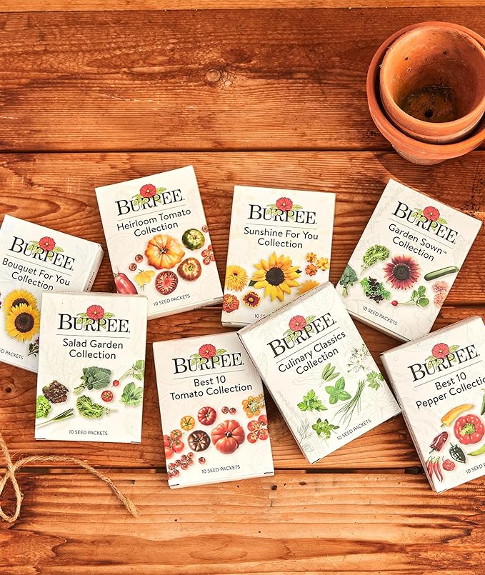 Burpee Favorites 10 Packets of Non-GMO Tomato Planting Heirloom Seeds Garden Gifts