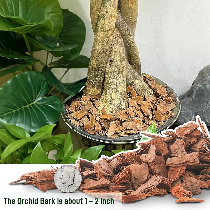 29 Quart Organic Orchid Bark for Potted Plants, Root Development of Orchid Plants and Garden Soil Amendment Mix