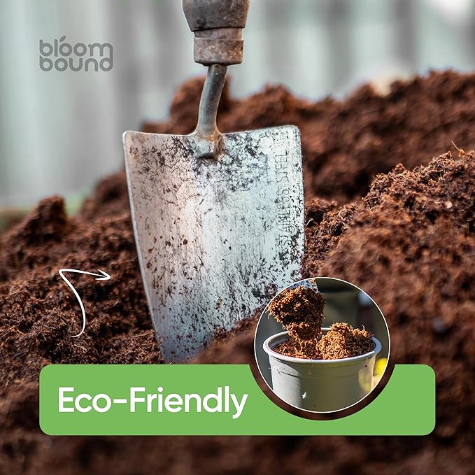 Coconut Coir Large Brick 10lb - OMRI Listed Organic Potting Soil, Coco Soil Block for Plants, pH Balanced Potting Mix, Low EC Compressed - Coco Coir Bulk Vegetables, Herbs