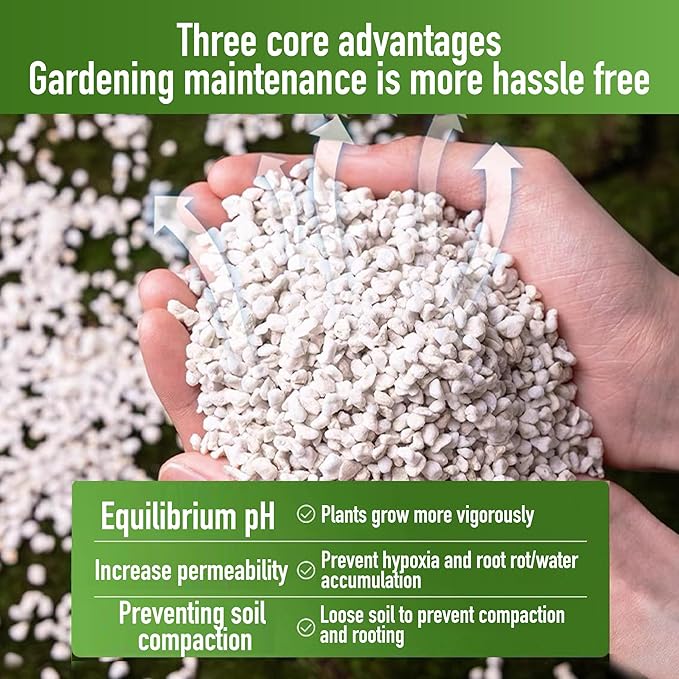 8QT Perlite for Plants Organic Perlite Horticultural Soil Amendment for Plants and Enhanced Drainage Enhanced Growth.Promote Root Growth and Soil Health