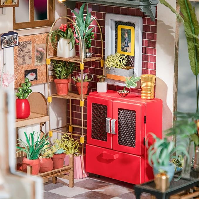 Rolife 1:20 Miniature House Kits-Tiny House Kit-DIY Miniature Dollhouse Kits for Adults-Model Building Craft Kits-Hobbies Gifts for Women and Men