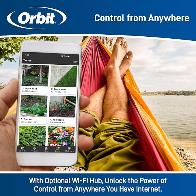 Orbit 24637 B-hyve XD 2-Port Smart Hose Watering Timer with Wi-Fi Hub